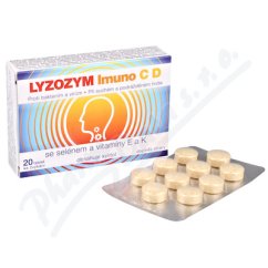 LYZOZYM Imuno C D Selen+vit.E+K zvyk.20t