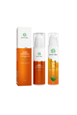 Green idea Aloe vera SUN + PANTHENOL výhodný set  Opalovací mléko SPF 30 + Panthenol+ mléko 11%