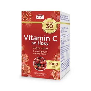 GS Vit.C 1000mg se sipky tbl.100+30darek