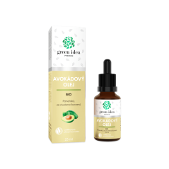 Green idea Avokádový olej BIO 25 ml en/de etiketa VÝPRODEJ