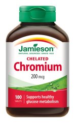 JAMIESON Chrom 200 mcg chelat.form100tbl