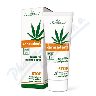 Cannaderm Cannadent ošetř. zub.pasta 75g
