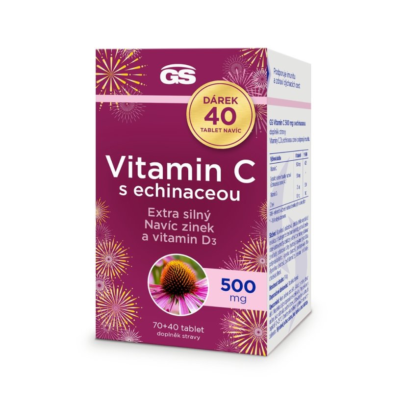 GS Vit.C 500mg s echinaceou tbl.70+40dar
