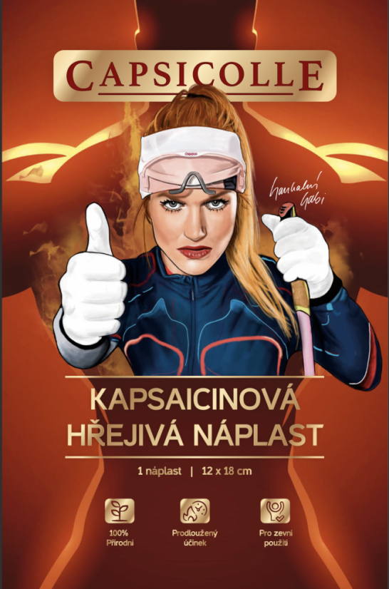 Kapsaicinová hřej.náplast 12x18cm 1ks