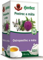 HERBEX Ostropestřec a máta n.s.20x4g