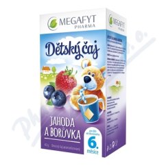 MEGA Dětský čaj jahoda a boruvka 20x2g