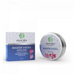 GREEN IDEA Masážní svíčka - Lotos květ