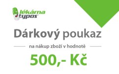 Dárkový poukaz v hodnotě 500