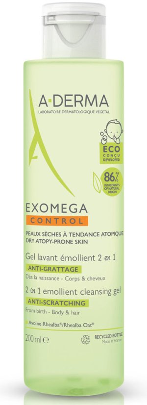 A-DERMA Exo.CTRL Zvláč.myc.gel 2v1 200ml