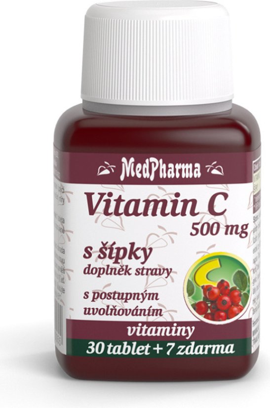 MedPh Vit.C 500mg s šípky 37tbl.