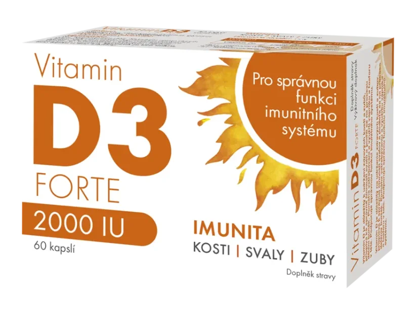 Vitamin D3 Forte 2000 IU 60 kapslí