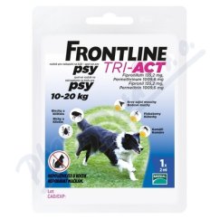 Frontline Tri-Act pro psy Spot-on M (10-20 kg) 1 pipeta 2 ml