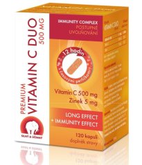 Premium Vitamín C duo 500mg 120 kapslí Premium Vitamín C duo 500mg 120 kapslí