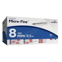 Embecta Micro-F.U-100 inz.st.0,5ml 100ks