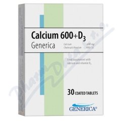 Calcium 600+D3 Generica tbl.30