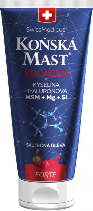 Koňská mast s kolagenem forte hřej.200ml