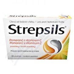 Strepsils Pomeranc s vitaminem C pas.24