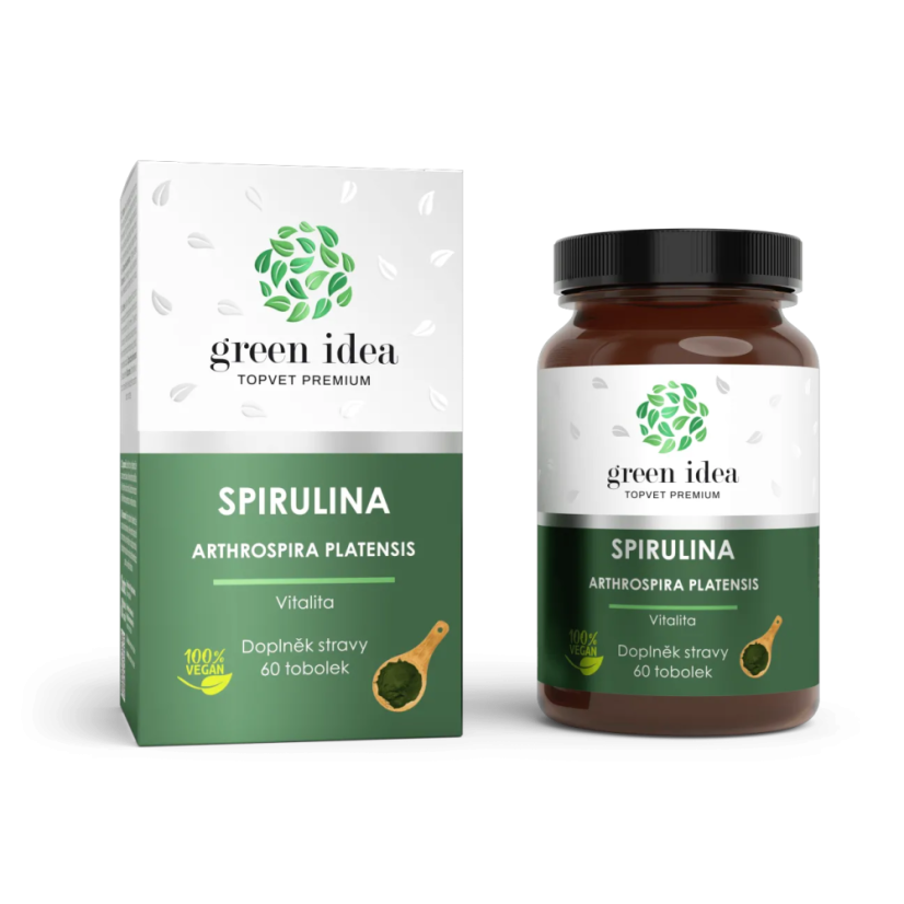 Green idea Spirulina bylinný extrakt - tobolky 60 ks