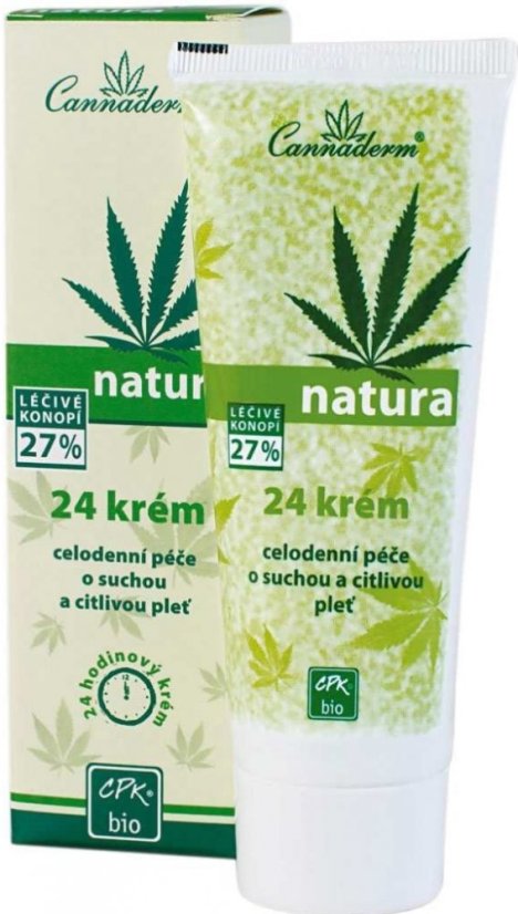Cannaderm Natura 24 krém suchá pleť 75g