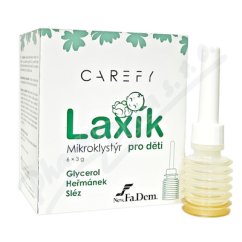 CAREFY Laxik mikroklystyr pro deti 6x3g