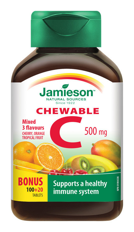 Jamieson Vitamín C 500mg na cuc.mix 3pří