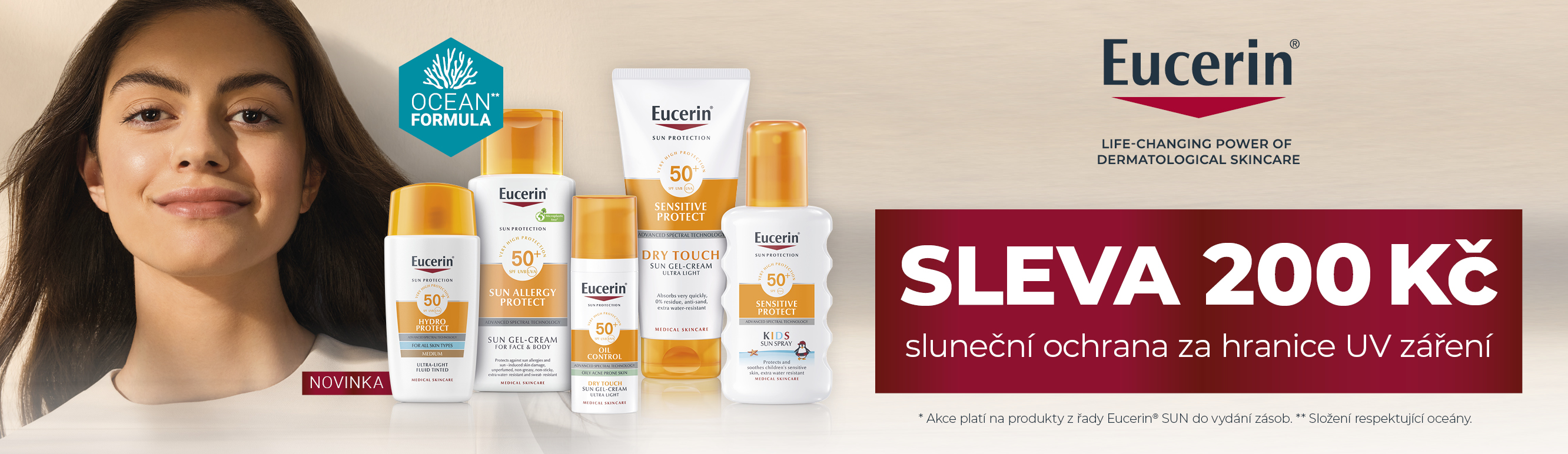 Eucerin sun -200kč