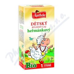 Čaj dět.BIO Heřmánek Ovečka 20x1g APOTH.
