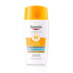 Eucerin SUN Hydro Protect Ultra lehký fluid na obličej středně tmavý SPF50+ 50 ml