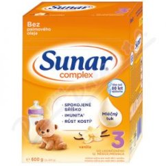 Sunar Complex 3 vanilka 600g - nový