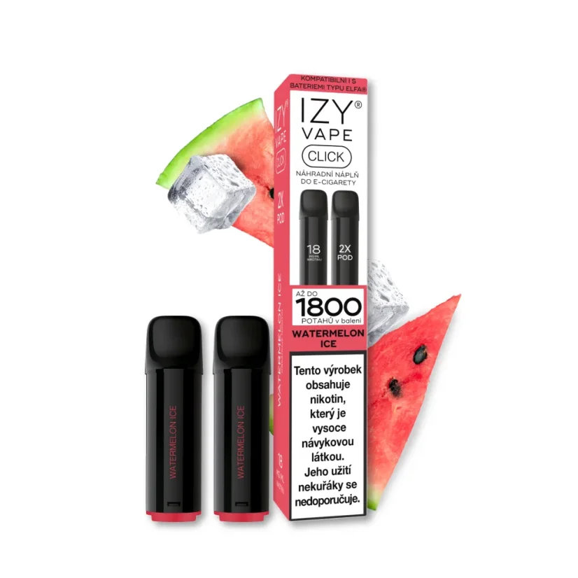 IZY CLICK 2x2ml Watermelon ICE 18mg Black 1bal
