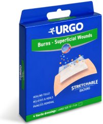 URGO BURNS Vod.nap.na pop.10x7cm vod.4ks