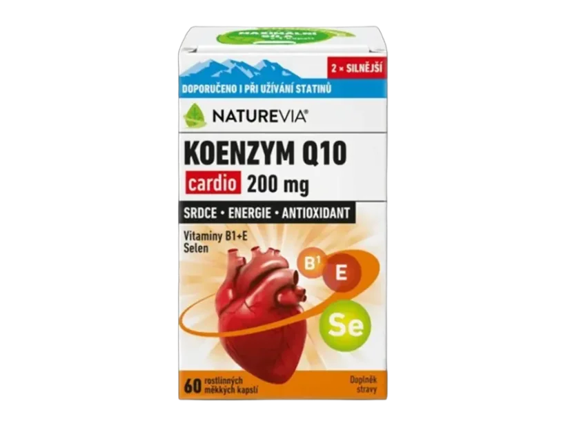 NatureVia Koenzym Q10 cardio 200mg 60cps