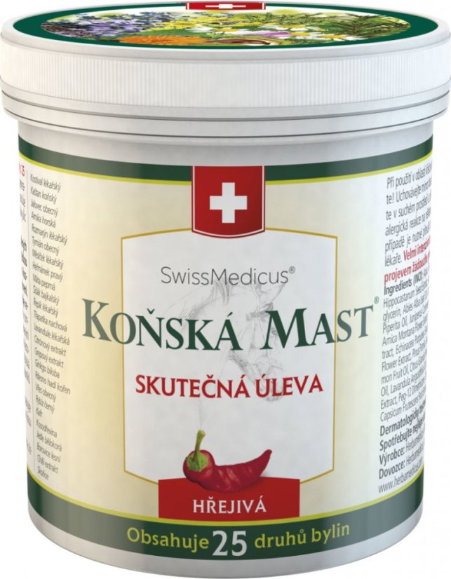Koňská mast hřejivá 500ml