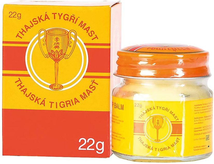 Thajská tygří mast Golden Cup Balm 22g