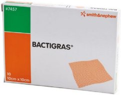 Krytí Bactigras antis.s mastí10x10cm/10k