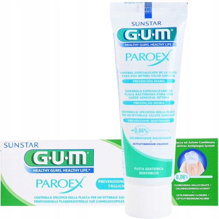 GUM zub.pasta PAROEX(CHX 0.06%)75ml 1750