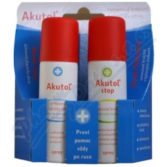 AKUTOL spray+A.STOP spray DUOPACK 2x60ml
