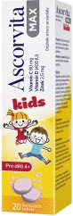 Ascorvita Max Kids 20 šumivých tablet