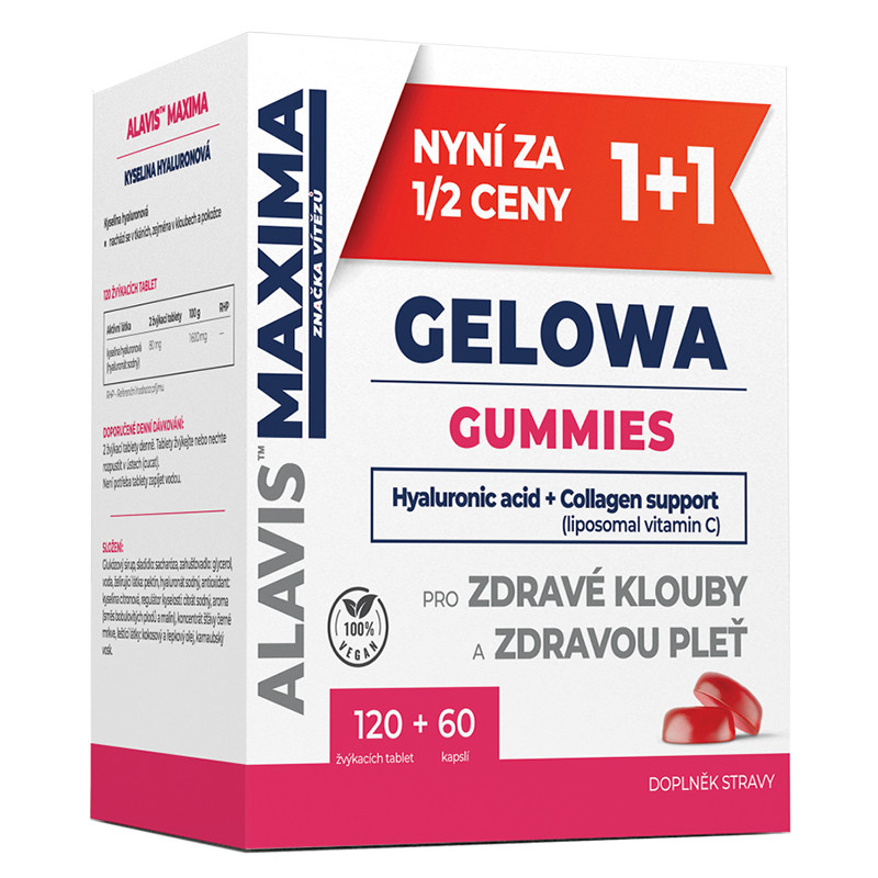 ALAVIS Maxima Gel. Gumm.žvyk.tbl.120+60