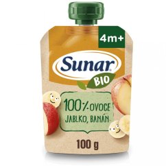 Sunar BIO kapsicka Jablko banan 100g