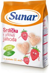 Sunar dět.snack jah.srdíčka 50g 49700050