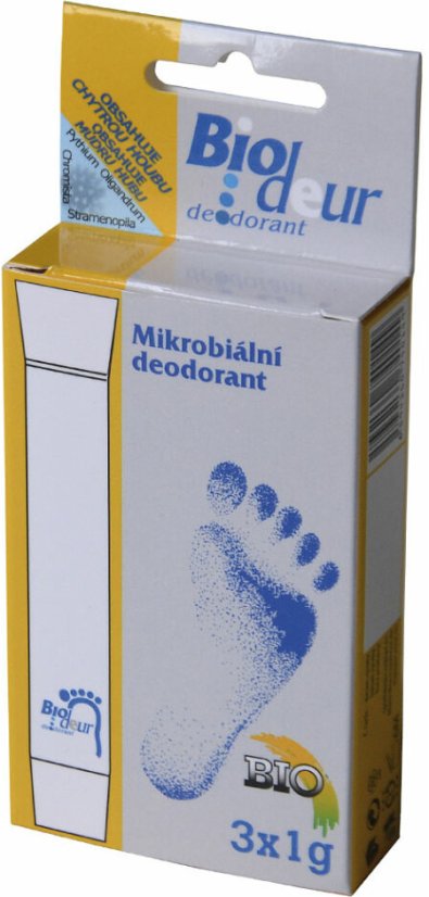 Biodeur deodorant prášek 3x1g