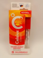 Teploměr lékař.bezrt.CELSIUS NEW se skle