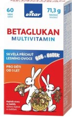 Vitar Kids Betaglukan Multivit. tbl.60