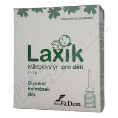 Laxik mikroklystyr pro děti 3x3g