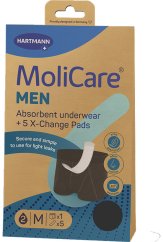 MoliCare MEN absorpč.prádlo M 1ks+vlož.