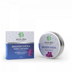 GREEN IDEA Masážní svíčka - Černá orchidej