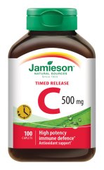 JAMIESON Vitamín C 500mg post.uvol.100tb