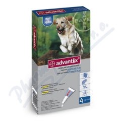 Advantix-psy s.o.nad 25kg a.u.v.4x4ml