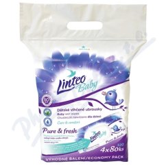 Linteo vlhčené ubrousky Baby dětské4x80